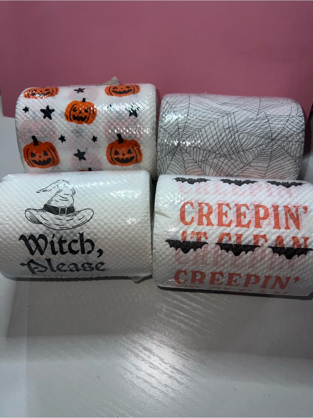 Target Halloween Paper Towels - Orange, Black, White